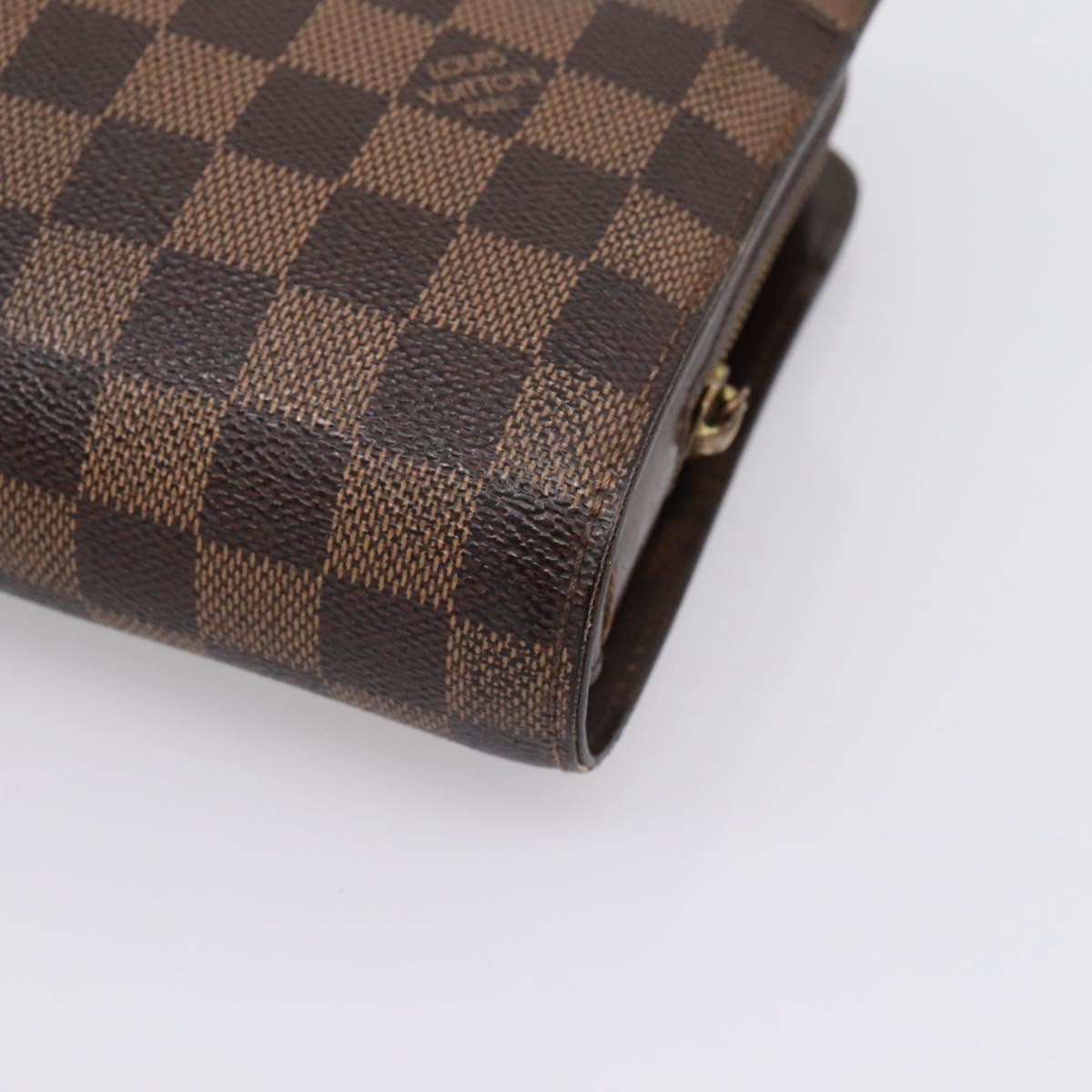 Louis Vuitton Pochette Saint Louis Damier, Brown, Canvas, Clutch