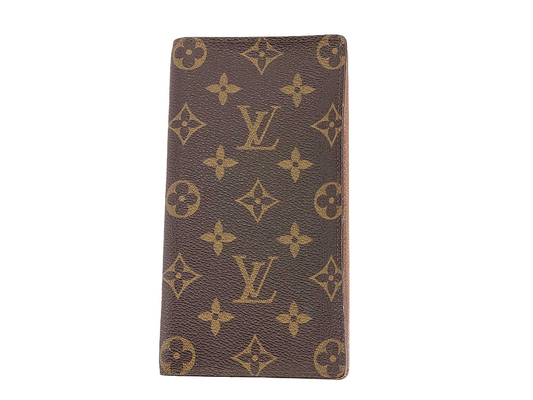 Louis Vuitton Porte Cartes Wallet Monogram Canvas, BROWN, CANVAS, Wallets
