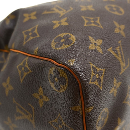 Louis Vuitton Speedy Monogram, Brown, Canvas, Handbag