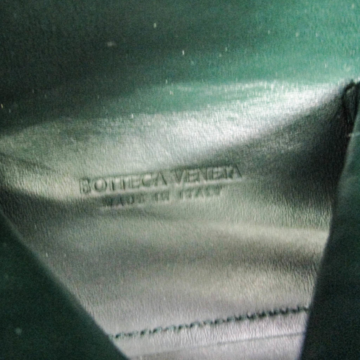 Bottega Veneta Doll Crocodile Embossed Leather, Green, Leather, Tote Bag