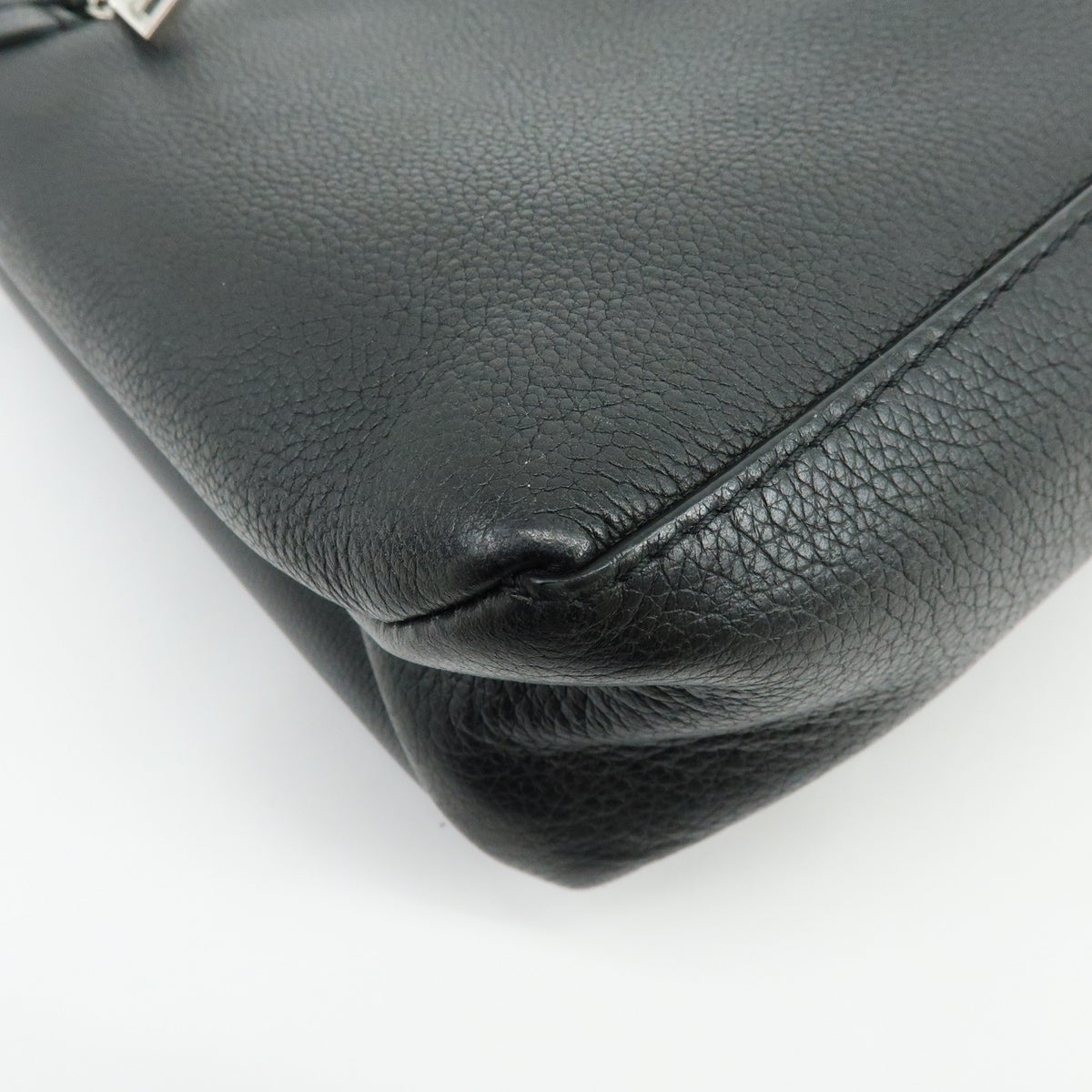 Louis Vuitton Lockme Ever Leather, Black, Leather, Handbag
