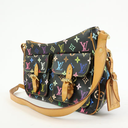 Louis Vuitton Lodge Monogram Multicolor, Black, Canvas, Handbag