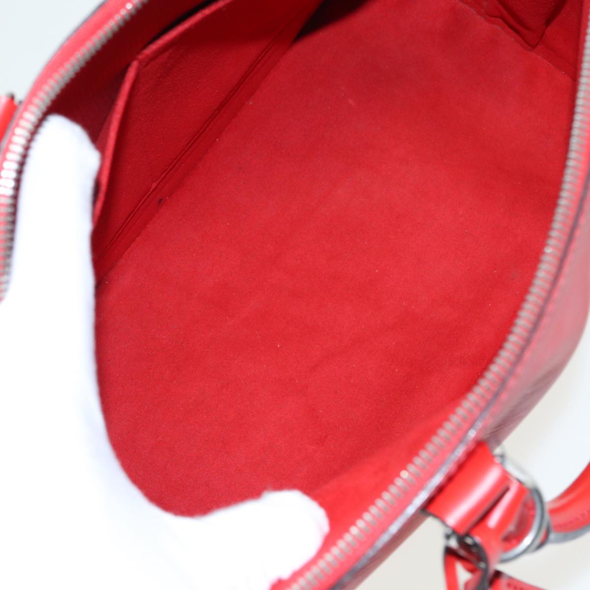 Louis Vuitton Alma, Red, Leather, handbag