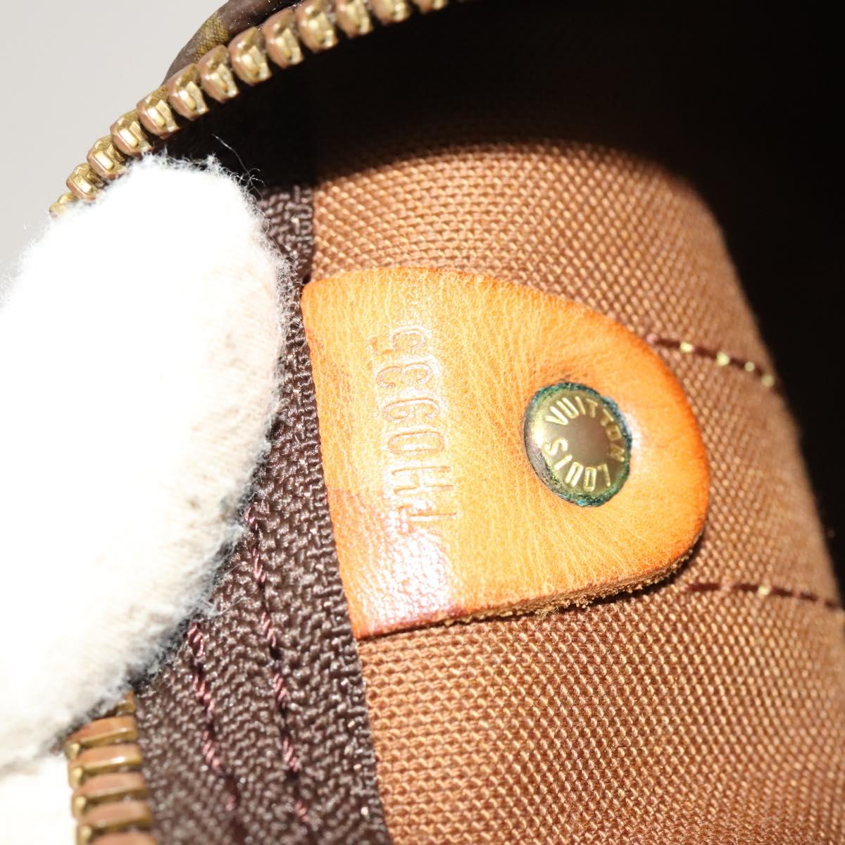 Louis Vuitton Keepall Bandouliere 55, Brown, Canvas, travel