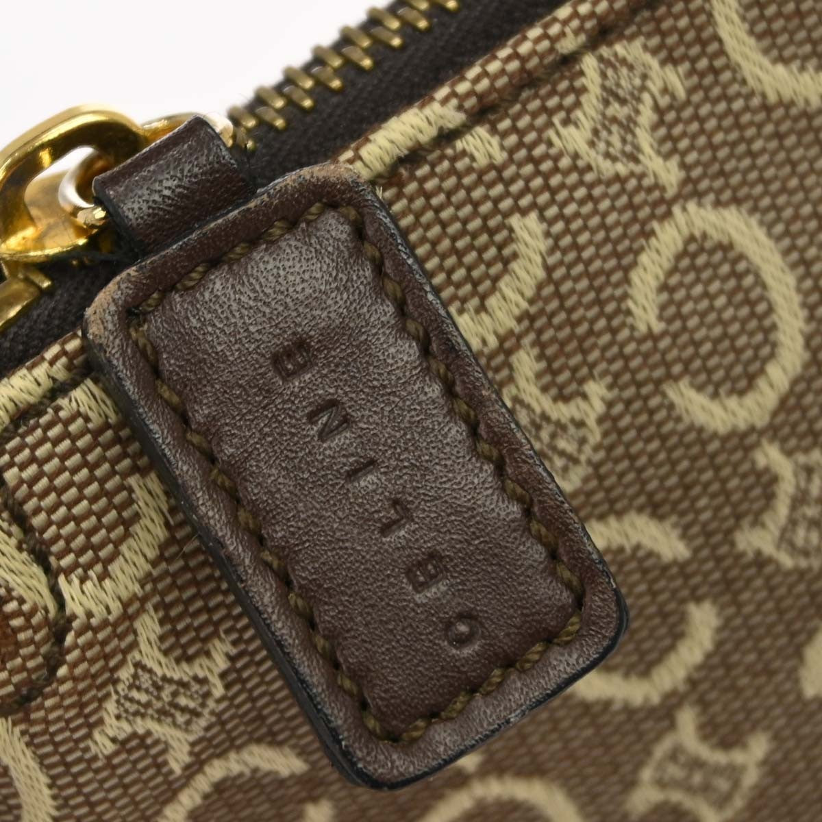 Celine Macadam Canvas, Brown, Canvas, Shoulder Bag