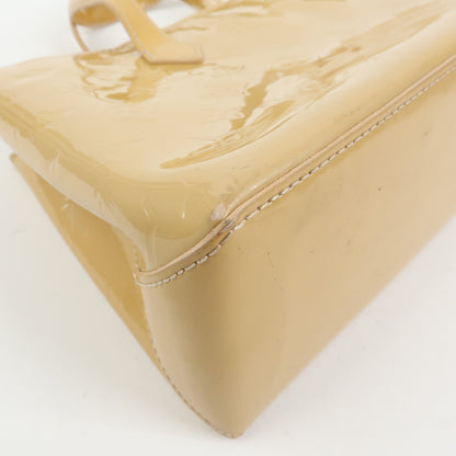 Louis Vuitton Wilshire Monogram Vernis, Beige, Patent Leather, Handbag