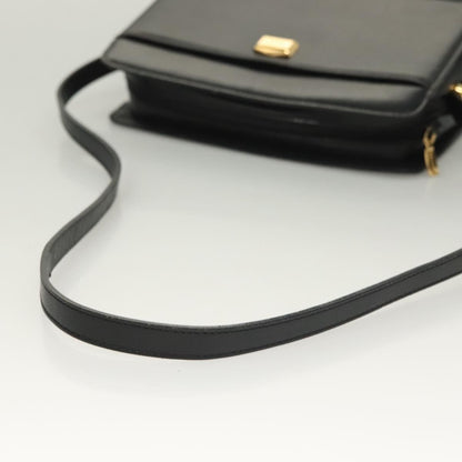 Bally Vintage Leather, Black, Leather, Shoulder Bag