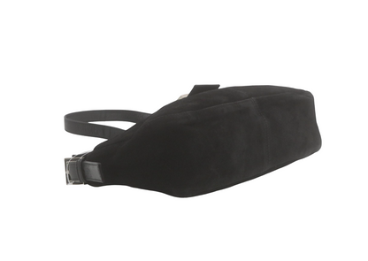 Fendi FENDI BAGUETTE SUEDE Suede noir, Black, Suede, Shoulder Bag