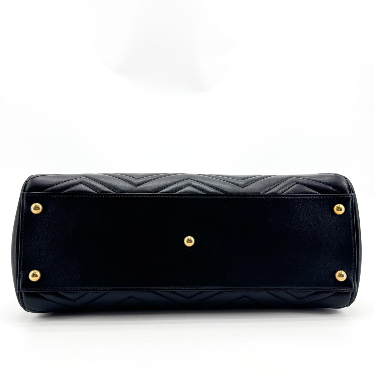 Gucci GG Marmont Matelasse Leather, Black, Leather, Shoulder Bag