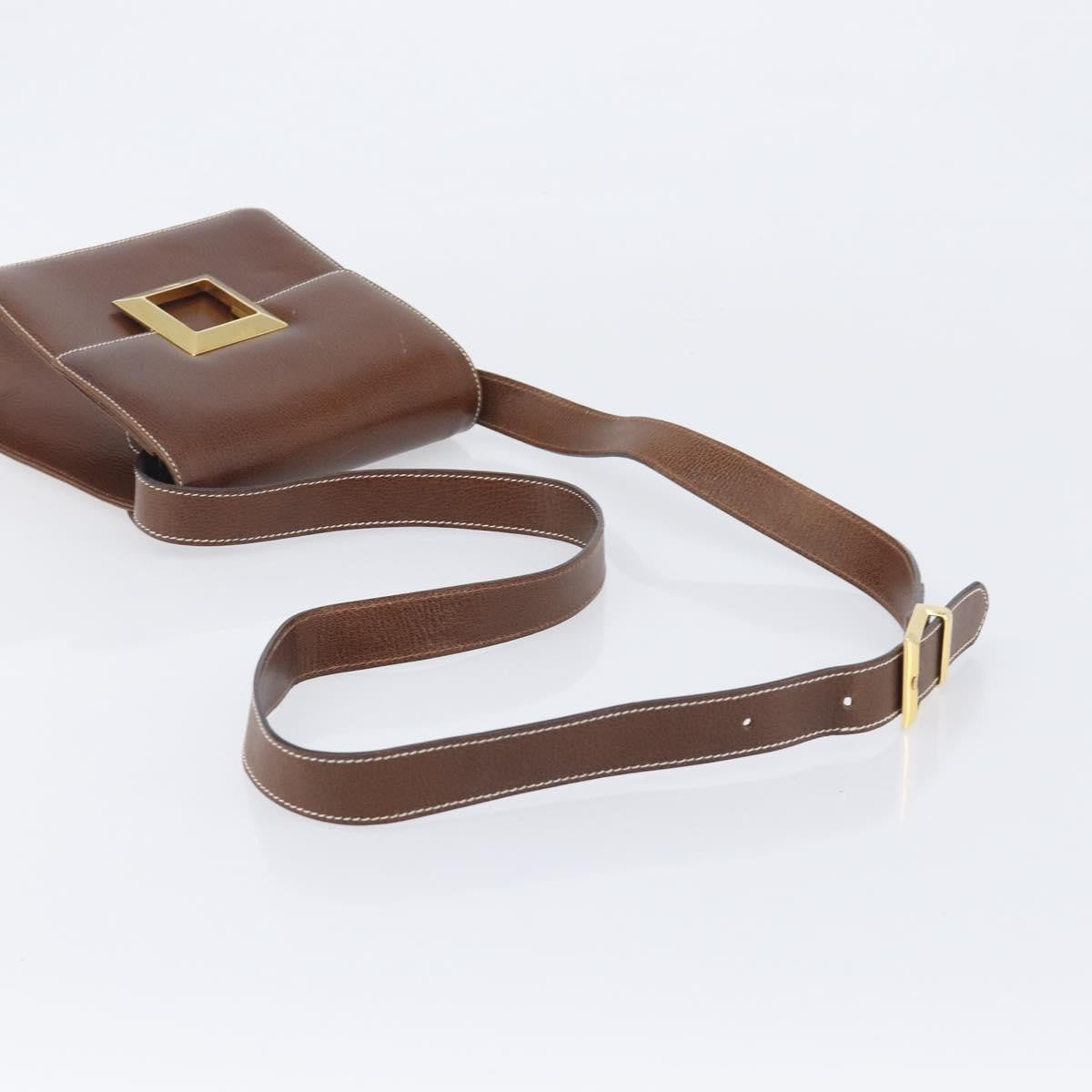 Salvatore Ferragamo Shoulder Bag Leather, Brown, Leather, Shoulder Bag