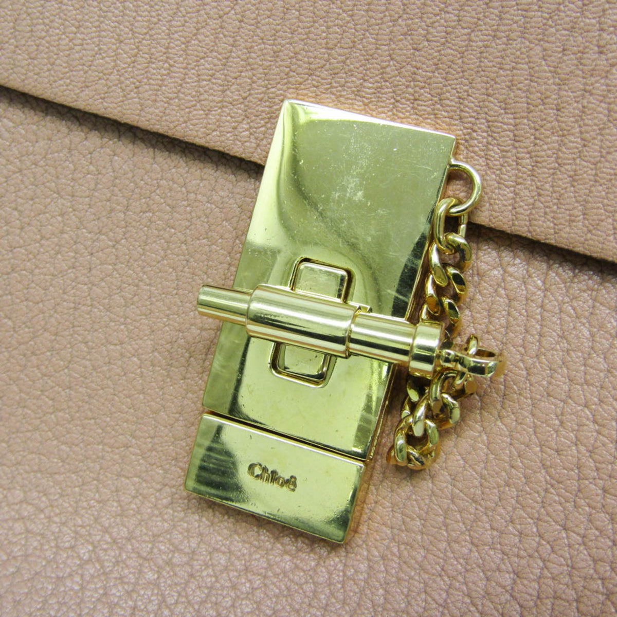 Chloe Drew Leather, Orange, Leather, Crossbody Bag