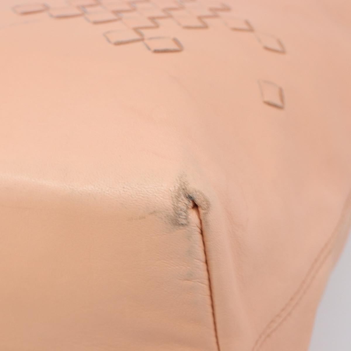 Bottega Veneta Regent Leather with Intrecciato Detail, Pink, Leather, Tote Bag