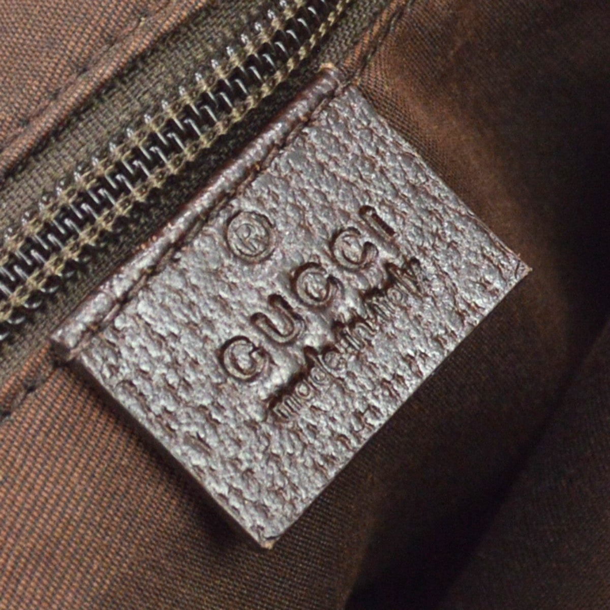 Gucci Web Zip GG Canvas, Beige, Canvas, Crossbody Bag