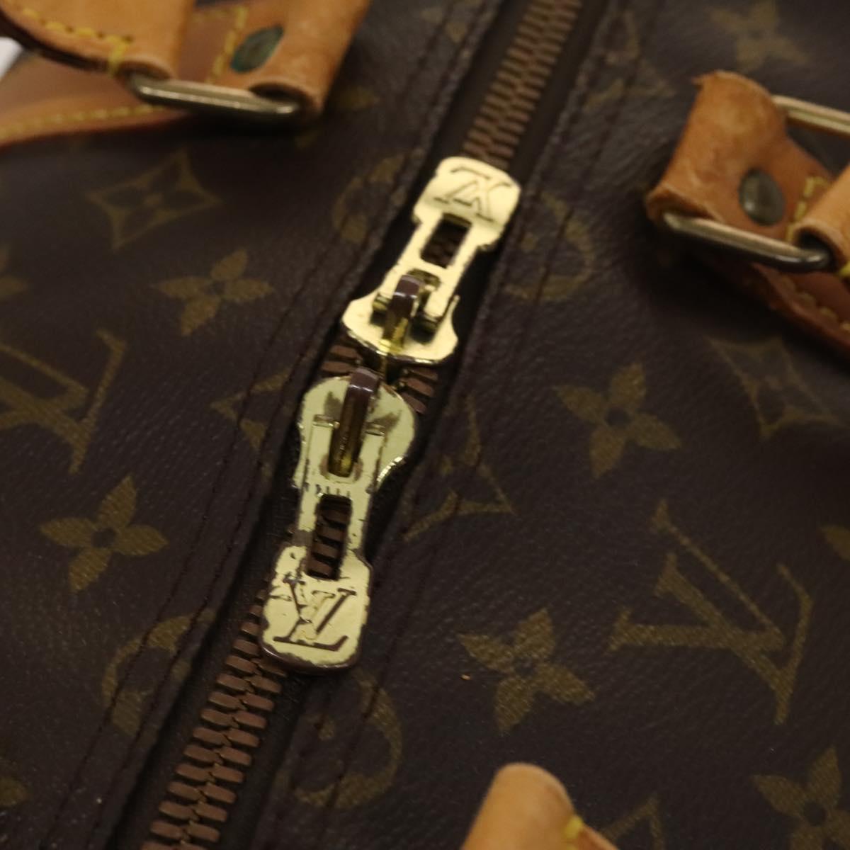 Louis Vuitton Keepall Bandouliere 55, Brown, Canvas, travel