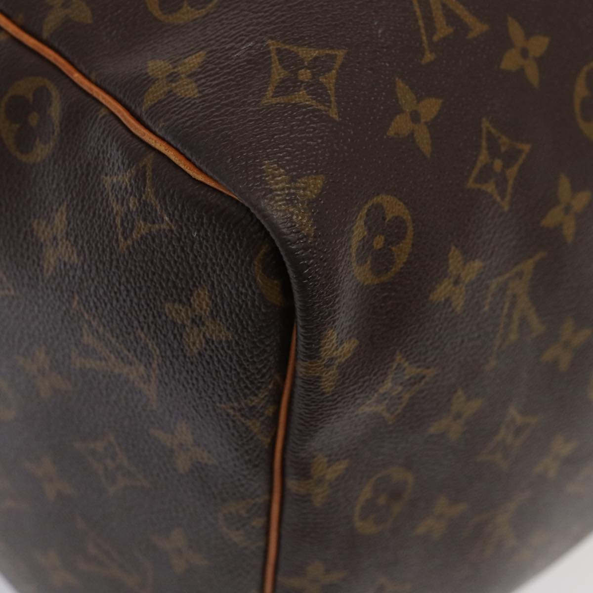 Louis Vuitton Keepall 60, Brown, Canvas, travel