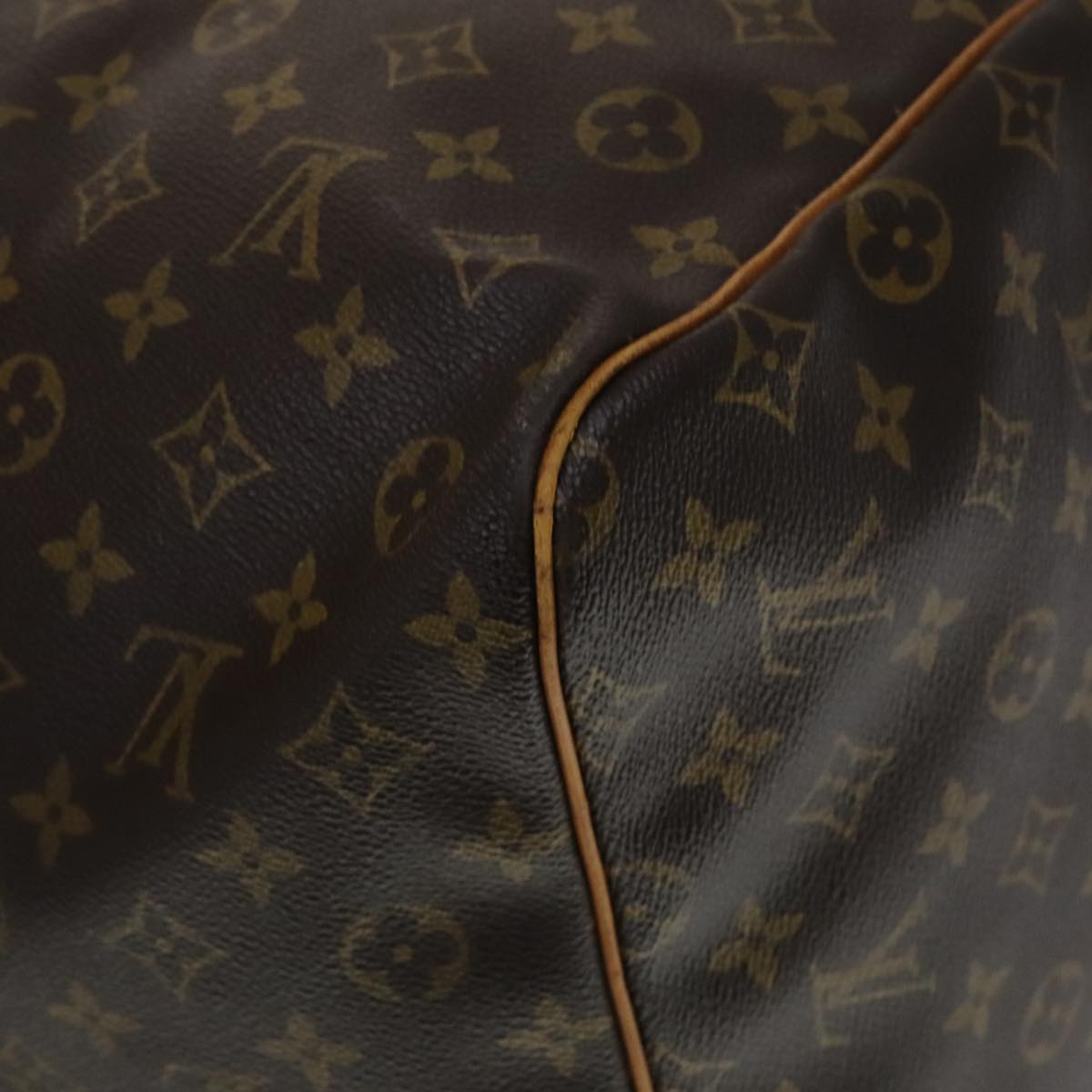Louis Vuitton Keepall 60, Brown, Canvas, travel