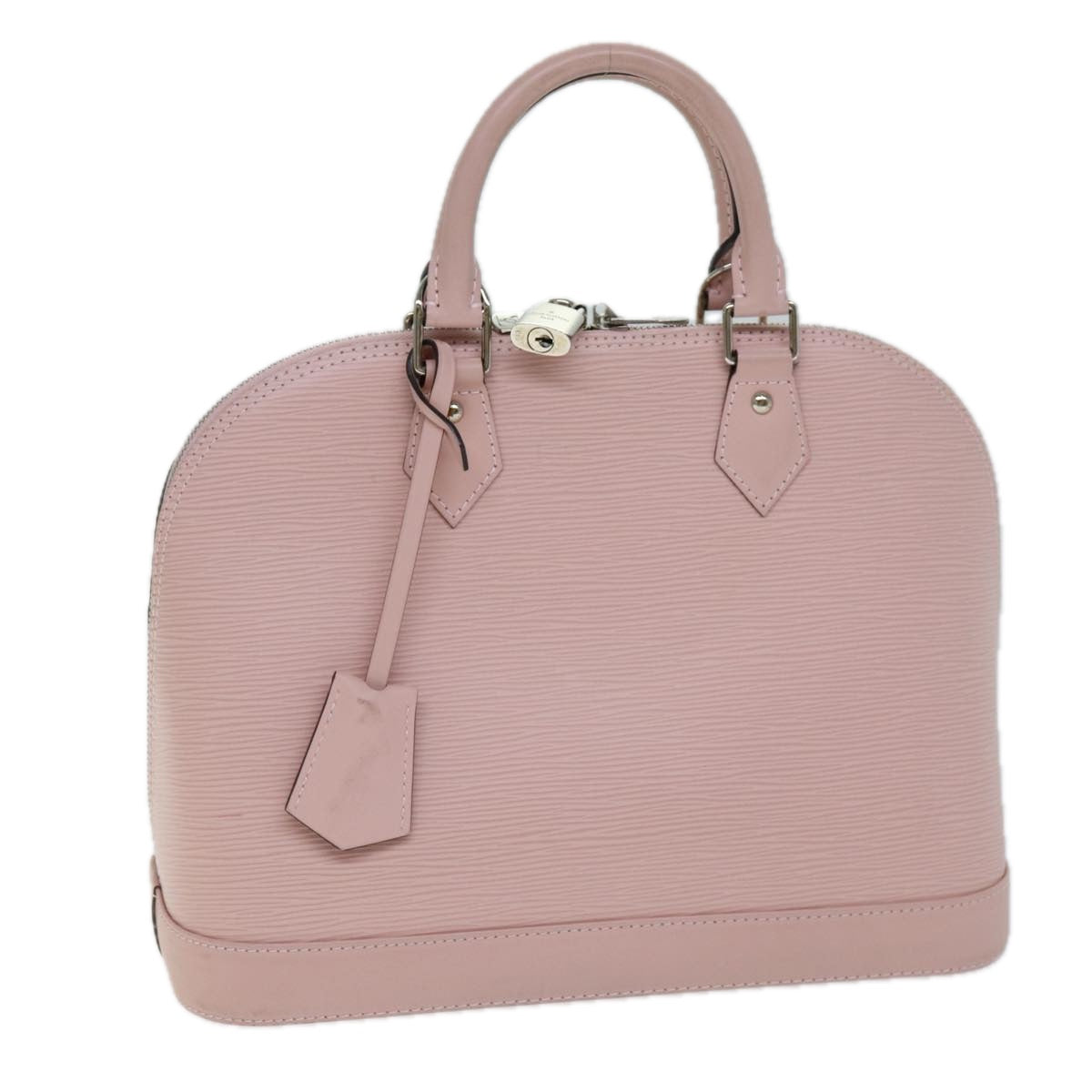 Louis Vuitton Alma, Pink, Leather, handbag