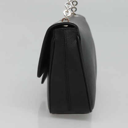 Salvatore Ferragamo Gancini, Black, Leather, shoulder