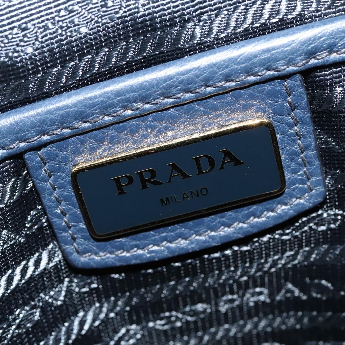 Prada Vitello, Navy, Leather, shoulder