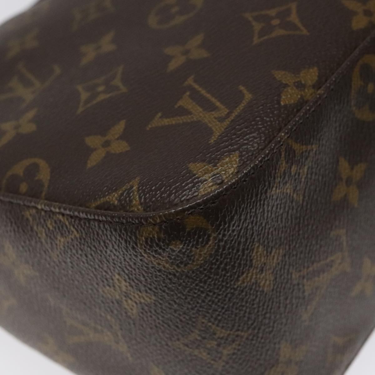 Louis Vuitton Looping MM, Brown, Canvas, shoulder