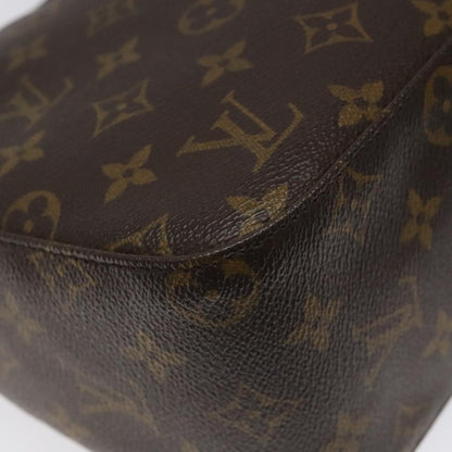 Louis Vuitton Looping MM, Brown, Canvas, shoulder