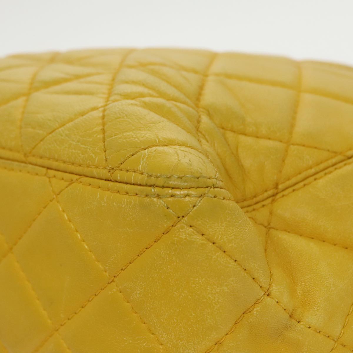 Chanel, Yellow, Leather, handbag