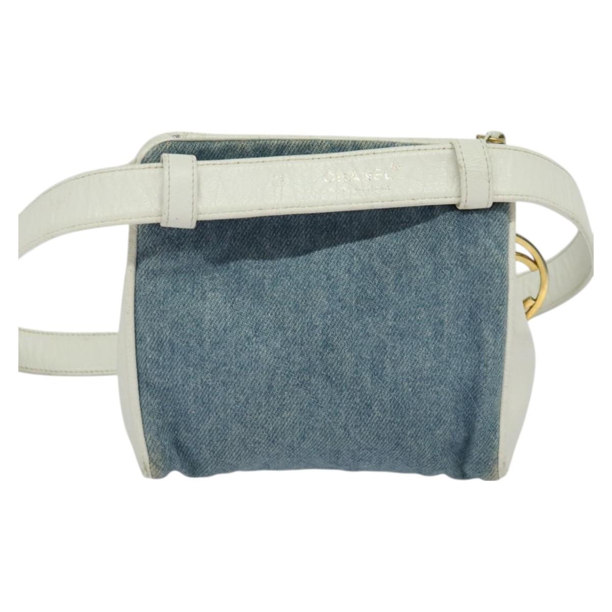 Chanel, Blue, Denim - Jeans, shoulder