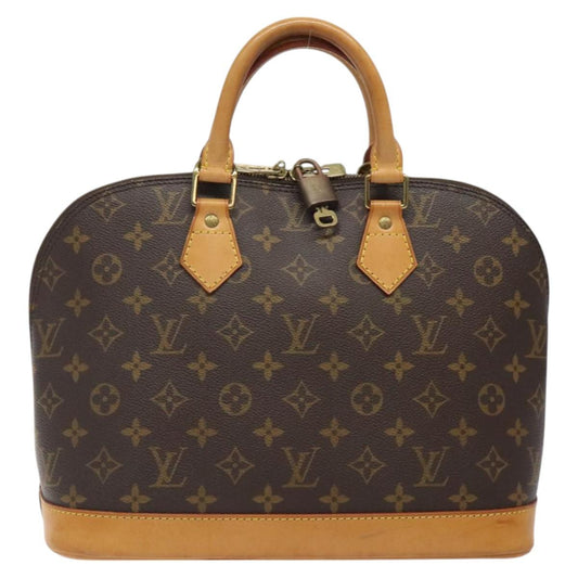 Louis Vuitton Alma, Brown, Canvas, handbag