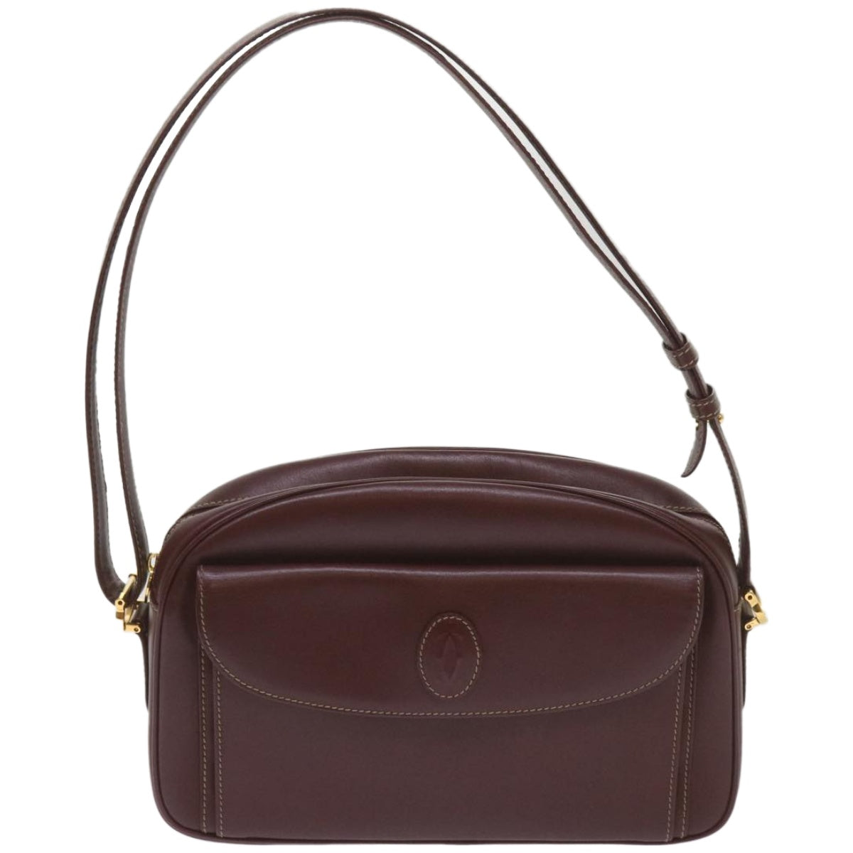 Cartier Must de Cartier, Burgundy, Leather, shoulder