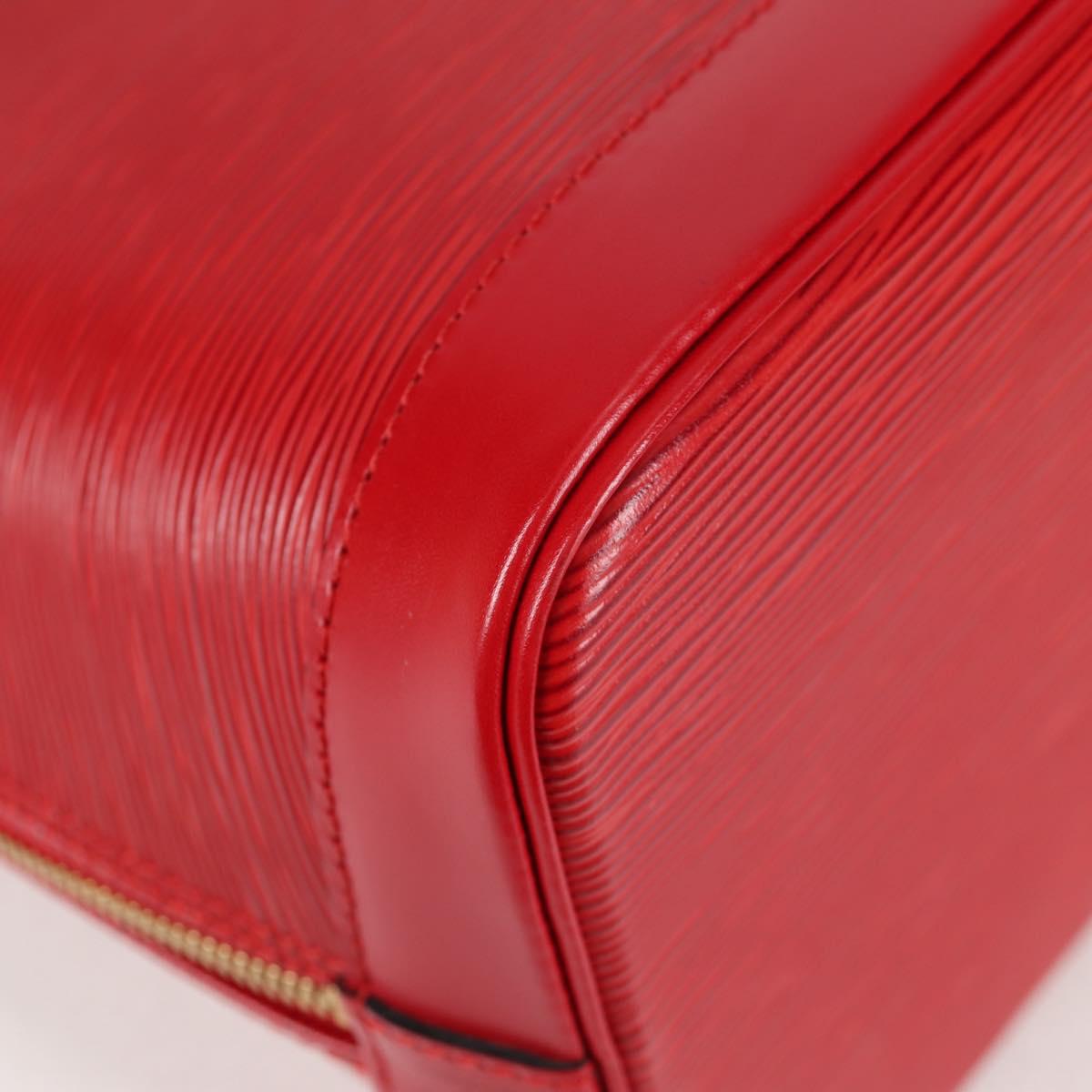 Louis Vuitton Alma, Red, Leather, handbag
