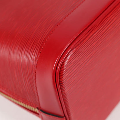 Louis Vuitton Alma, Red, Leather, handbag