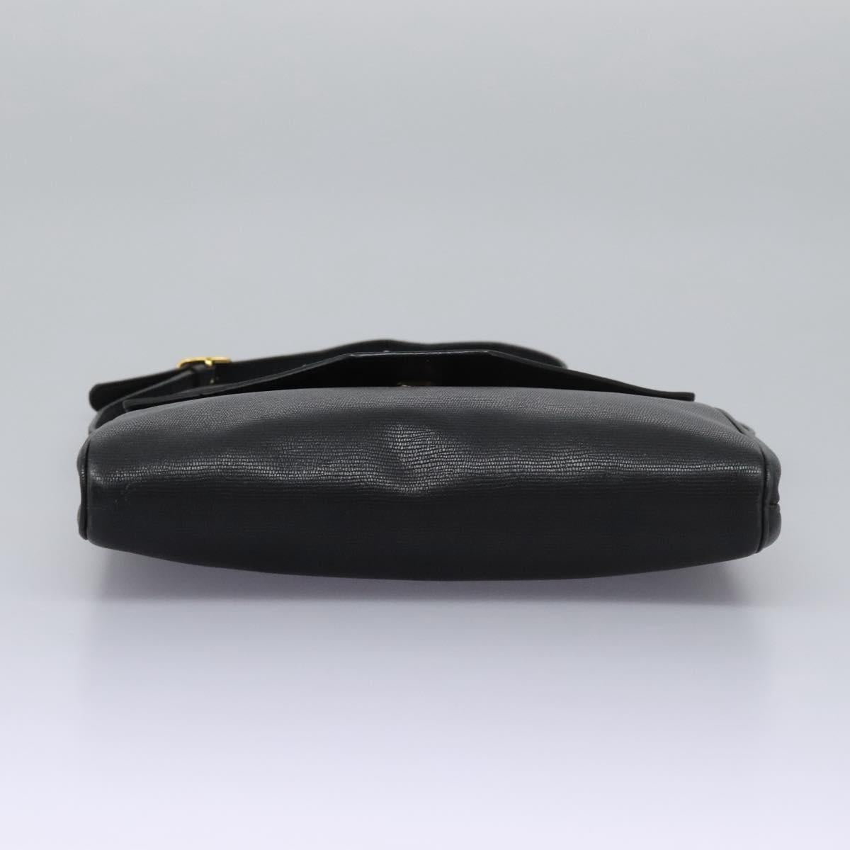 Céline Logo du cercle, Black, Leather, shoulder