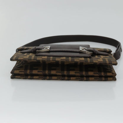 Fendi, Brown, Canvas, shoulder