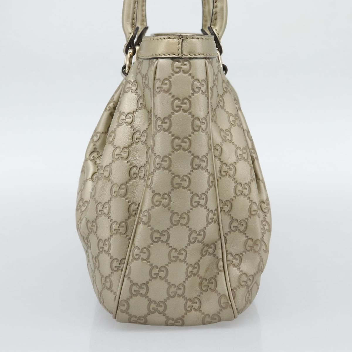 Gucci Sukey Top Handle Guccissima Leather, Gold, Leather, Tote Bag