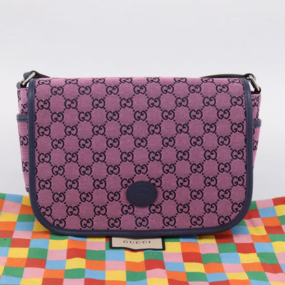 Gucci Children's Messenger GG Canvas, Pink, Canvas, Handbag