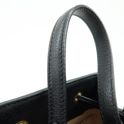 Gucci Ophidia Bucket Leather, Black, Leather, Handbag