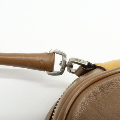 Prada Shoulder Leather, Yellow, Leather, Shoulder Bag