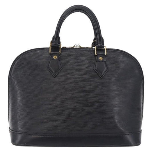 Louis Vuitton Alma Epi Leather, Black, Leather, Handbag