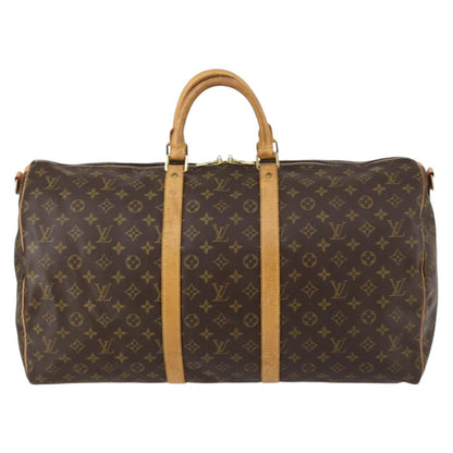 Louis Vuitton Keepall Bandouliere Bag Monogram Canvas, BROWN, CANVAS, Handbag