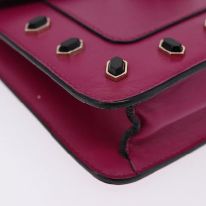 Bvlgari Serpenti Forever Embellished Leather, Pink, Leather, Shoulder Bag