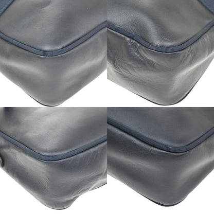 Salvatore Ferragamo Vara Bow Camera Leather, Navy, Leather, Shoulder Bag