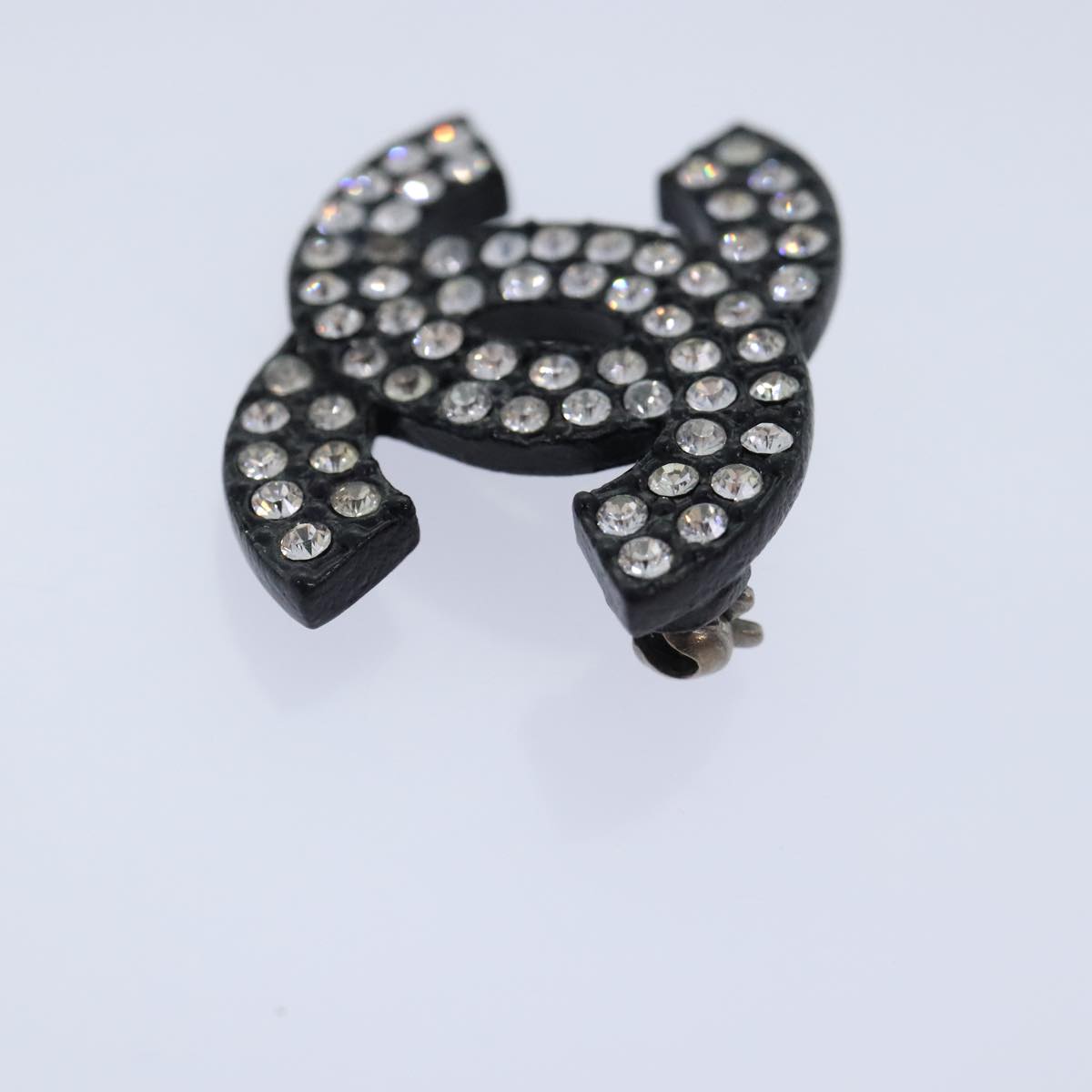 Chanel Coco Mark, Black, Metal, brooch