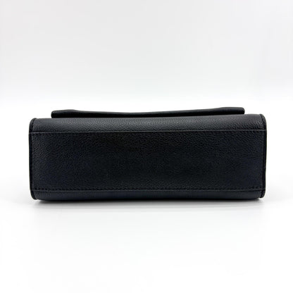 Louis Vuitton Mylockme Leather, Black, Leather, Handbag