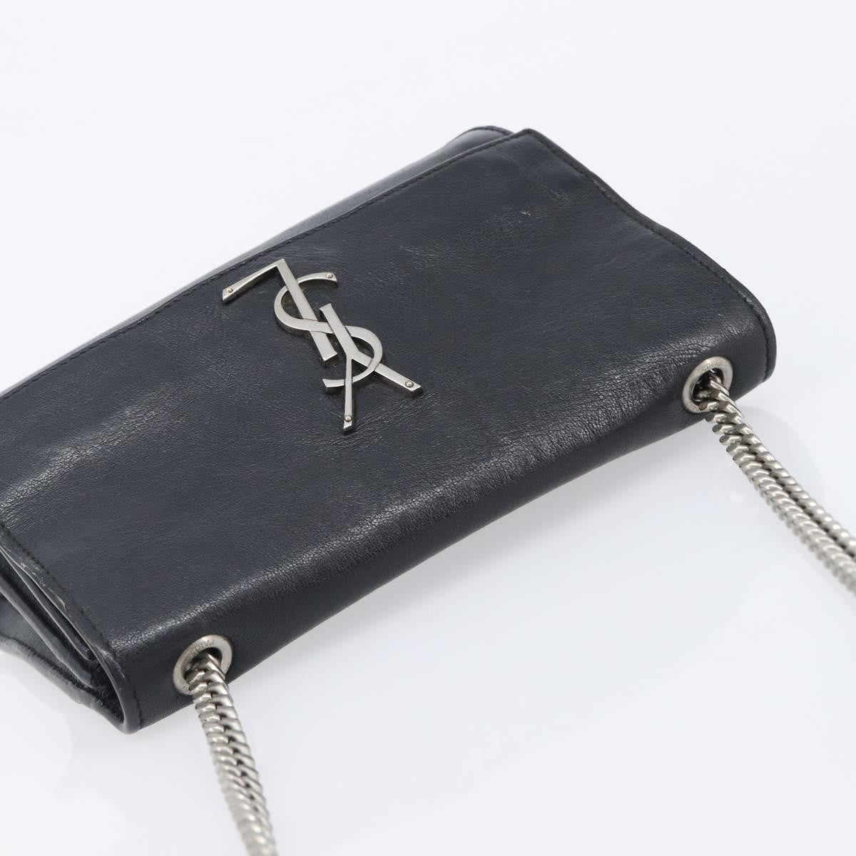 Saint Laurent West Hollywood Leather, Black, Leather, Shoulder Bag