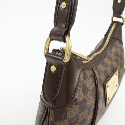 Louis Vuitton Thames Damier, Brown, Canvas, Handbag
