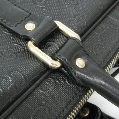 Gucci Convertible Briefcase Guccissima Leather, Black, Leather, Briefcase