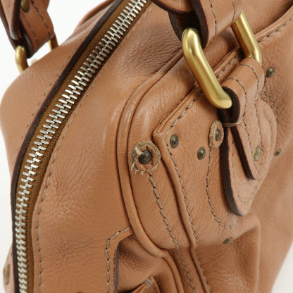 Chloe Paddington Leather, Brown, Leather, Tote Bag