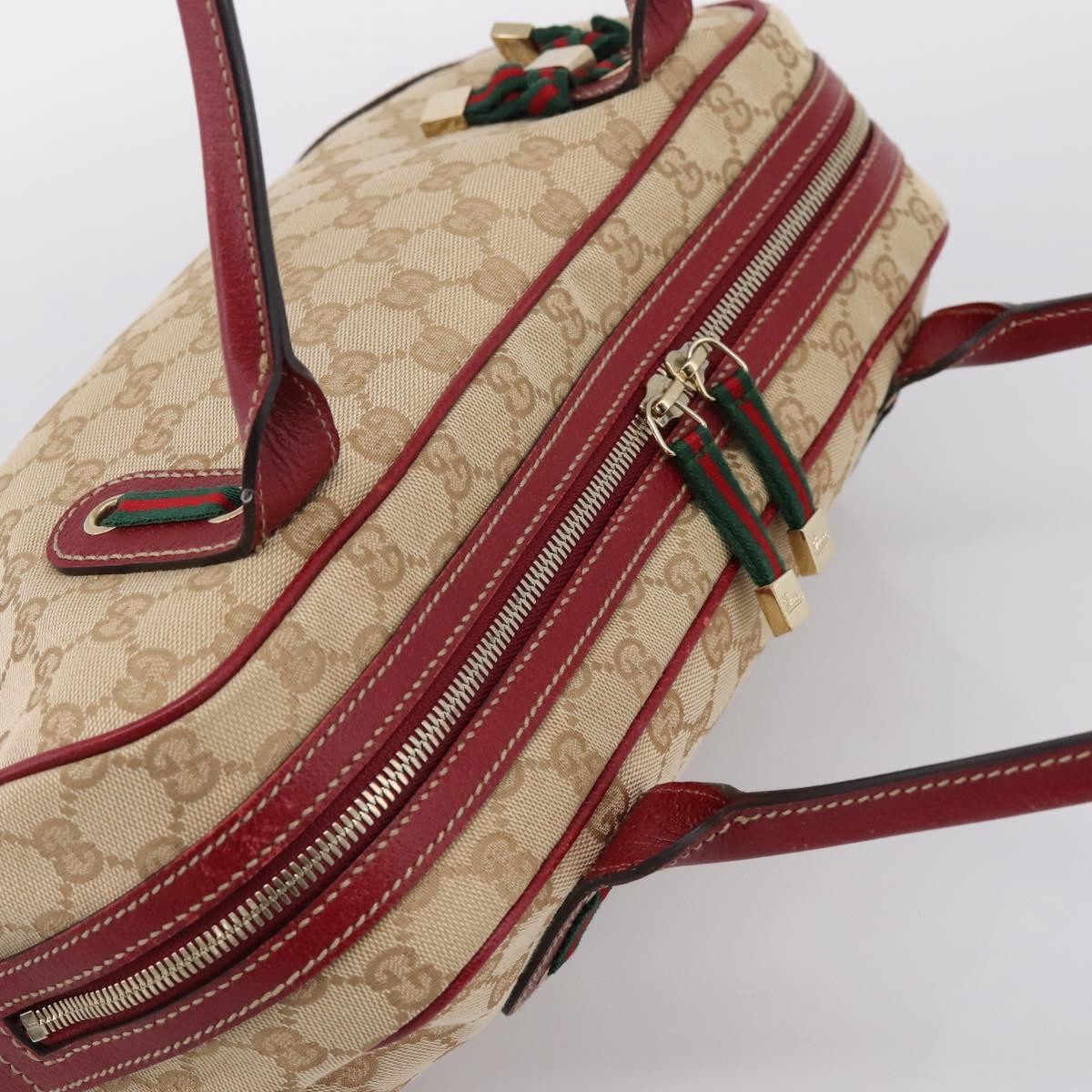 Gucci Princy Boston GG Canvas, Beige, Canvas, Handbag