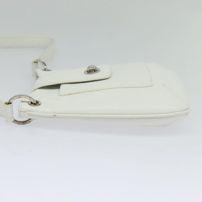 Bvlgari Vintage Leather, White, Leather, Shoulder Bag