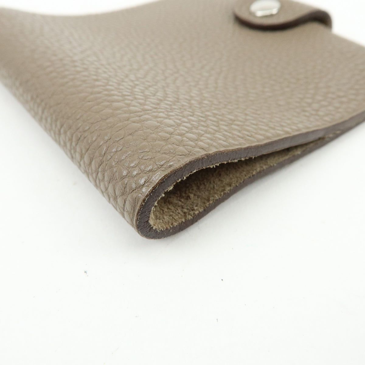 Hermes Ulysses Agenda Cover Leather, Beige, Leather, Briefcase